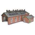 Engine Shed Double Track in Red Brick