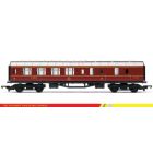 LMS Stanier 57' Period III Brake Third Corridor 5200, LMS Crimson Lake Livery