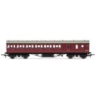 BR (Ex LMS) Stanier 57' Period III Brake Third Non-Corridor M20787M, BR Maroon Livery