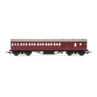 BR (Ex LMS) Stanier 57' Period III Brake Third Non-Corridor M20752M, BR Maroon Livery