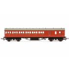 BR (Ex LMS) Stanier 57' Period III Brake Third Non-Corridor M20736M, BR Crimson Livery