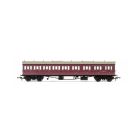 BR (Ex GWR) Collett 57' 'Bow Ended' E131 Nine Compartment Composite Right Hand W6631W, BR Crimson Livery