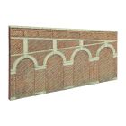 High Stepped Arched Retaining Walls, Red Brick